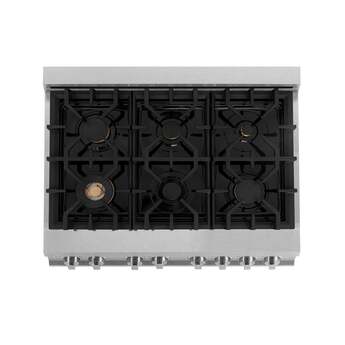 Z Line ZLINE RASSNBR36 36 Inch DuraSnow Stainless Steel Dual Fuel Freestanding Range, i — thumbnail 26