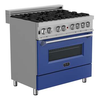 Z Line ZLINE RASSNBR36 36 Inch DuraSnow Stainless Steel Dual Fuel Freestanding Range, i — thumbnail 33