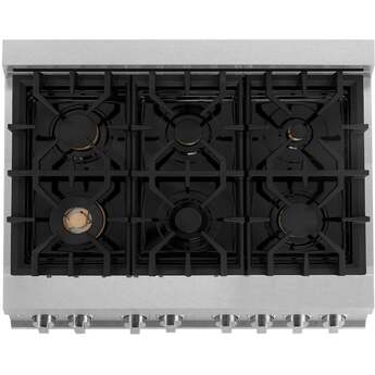 Z Line ZLINE RASSNBR36 36 Inch DuraSnow Stainless Steel Dual Fuel Freestanding Range, i — thumbnail 38