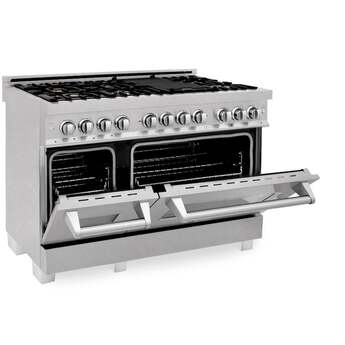 Z Line ZLINE RASSNBR48 48 Inch DuraSnow Stainless Steel Dual Fuel Freestanding Range, i — thumbnail 17