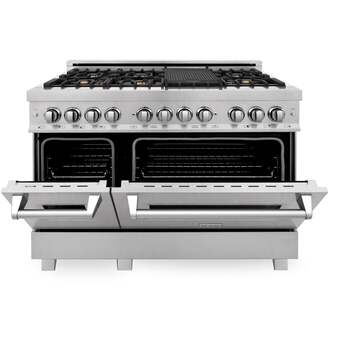 Z Line ZLINE RASSNBR48 48 Inch DuraSnow Stainless Steel Dual Fuel Freestanding Range, i — thumbnail 27