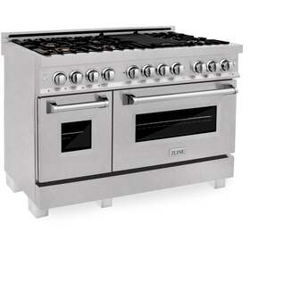 Z Line ZLINE RASSNBR48 48 Inch DuraSnow Stainless Steel Dual Fuel Freestanding Range, i — thumbnail 31
