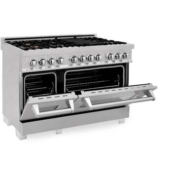 Z Line ZLINE RASSNBR48 48 Inch DuraSnow Stainless Steel Dual Fuel Freestanding Range, i — thumbnail 44
