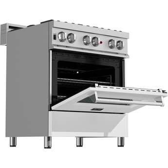 Z Line ZLINE RASWM30 30 Inch White Matte Gas  Freestanding Range — thumbnail 10