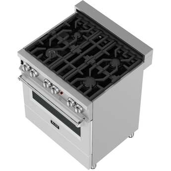 Z Line ZLINE RASWM30 30 Inch White Matte Gas  Freestanding Range — thumbnail 11
