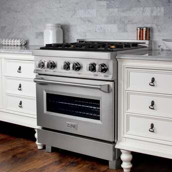 Z Line ZLINE RASWM30 30 Inch White Matte Gas  Freestanding Range — thumbnail 13