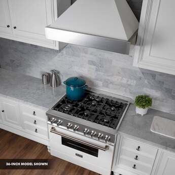 Z Line ZLINE RASWM30 30 Inch White Matte Gas  Freestanding Range — thumbnail 14