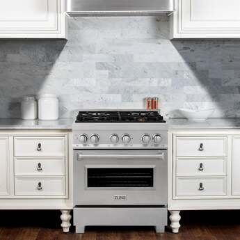 Z Line ZLINE RASWM30 30 Inch White Matte Gas  Freestanding Range — thumbnail 18