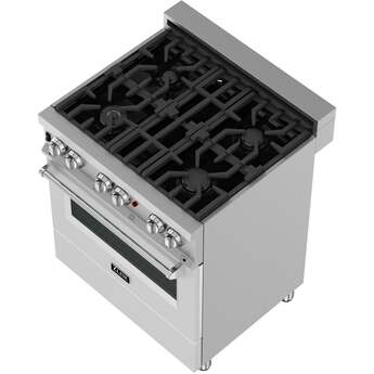 Z Line ZLINE RASWM30 30 Inch White Matte Gas  Freestanding Range — thumbnail 19