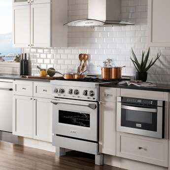 Z Line ZLINE RASWM30 30 Inch White Matte Gas  Freestanding Range — thumbnail 23