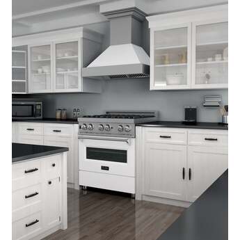 Z Line ZLINE RASWM30 30 Inch White Matte Gas  Freestanding Range — thumbnail 26