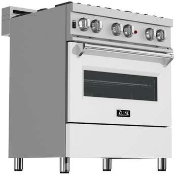 Z Line ZLINE RASWM30 30 Inch White Matte Gas  Freestanding Range — thumbnail 28