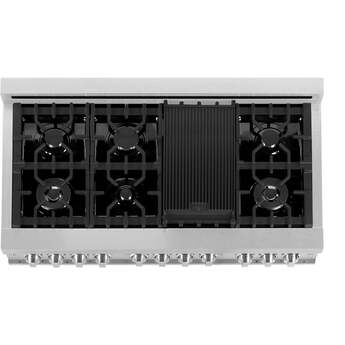 Z Line ZLINE RASWM48 48 Inch White Matte Dual Fuel Double Oven Freestanding Range — thumbnail 13