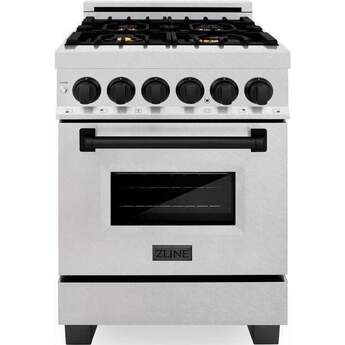 Z Line ZLINE RASZSN24MB Autograph Edition Series 24 Inch Dual Fuel Freestanding Range