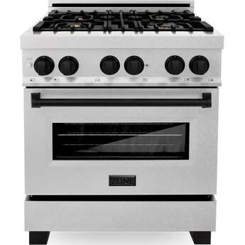 Z Line ZLINE RASZSN30MB Autograph Edition Series 30 Inch Natural Gas, Dual Fuel Freesta