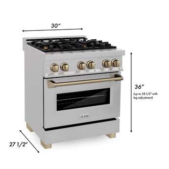Z Line ZLINE RASZSN30MB Autograph Edition Series 30 Inch Natural Gas, Dual Fuel Freesta — thumbnail 11