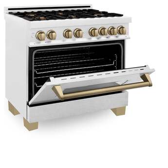 Z Line ZLINE RASZSN36G Autograph Edition Series 36 Inch Natural Gas, Dual Fuel Freestan