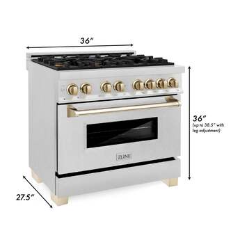 Z Line ZLINE RASZSN36MB Autograph Edition Series 36 Inch Natural Gas, Dual Fuel Freesta — thumbnail 21