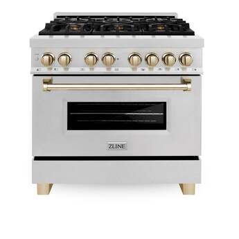 Z Line ZLINE RASZSN36MB Autograph Edition Series 36 Inch Natural Gas, Dual Fuel Freesta — thumbnail 9