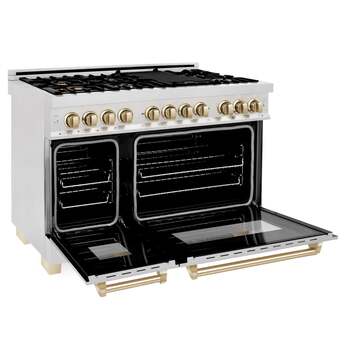 Z Line ZLINE RASZSN48CB Autograph Edition Series 48 Inch Natural Gas, Dual Fuel Double