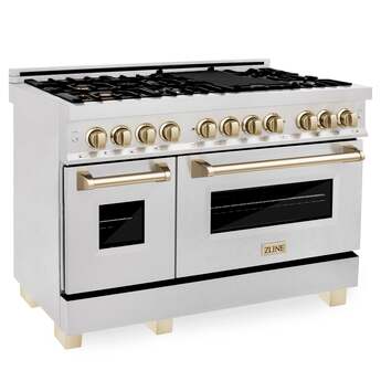 Z Line ZLINE RASZSN48G Autograph Edition Series 48 Inch Natural Gas, Dual Fuel Double O