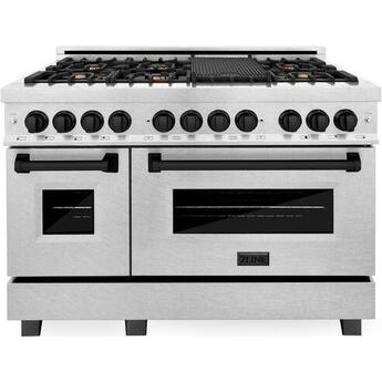 Z Line ZLINE RASZSN48MB Autograph Edition Series 48 Inch Natural Gas, Dual Fuel Double