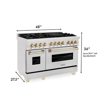 Z Line ZLINE RASZSN48MB Autograph Edition Series 48 Inch Natural Gas, Dual Fuel Double — thumbnail 6