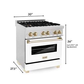 Z Line ZLINE RASZWM30MB Autograph Edition Series 30 Inch Natural Gas, Dual Fuel Freesta — thumbnail 23