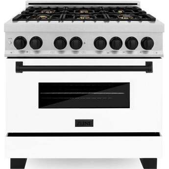 Z Line ZLINE RASZWM36MB Autograph Edition Series 36 Inch Natural Gas, Dual Fuel Freesta