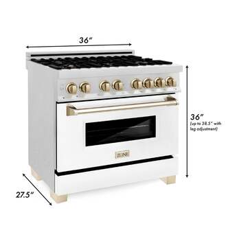 Z Line ZLINE RASZWM36MB Autograph Edition Series 36 Inch Natural Gas, Dual Fuel Freesta — thumbnail 21