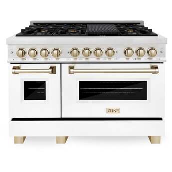 Z Line ZLINE RASZWM48G Autograph Edition Series 48 Inch Natural Gas, Dual Fuel Double O — thumbnail 5