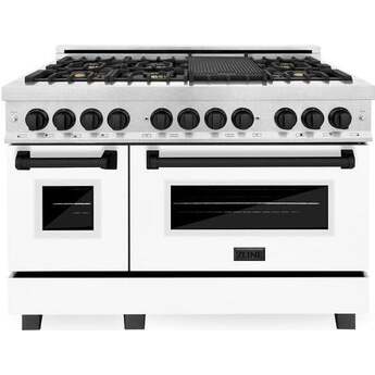 Z Line ZLINE RASZWM48MB Autograph Edition Series 48 Inch Natural Gas, Dual Fuel Double