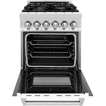 Z Line ZLINE RAWM24 24 Inch Dual Fuel Natural Gas Freestanding Range, in White Matte — thumbnail 10