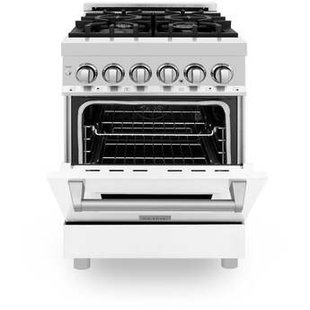 Z Line ZLINE RAWM24 24 Inch Dual Fuel Natural Gas Freestanding Range, in White Matte — thumbnail 31