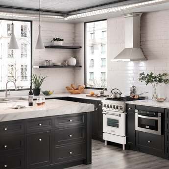Z Line ZLINE RAWM24 24 Inch Dual Fuel Natural Gas Freestanding Range, in White Matte — thumbnail 9