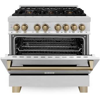 Z Line ZLINE RAZ36CB Autograph Edition Series 36 Inch Natural Gas, Dual Fuel Freestandi — thumbnail 6