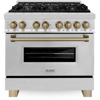 Z Line ZLINE RAZ36CB Autograph Edition Series 36 Inch Natural Gas, Dual Fuel Freestandi — thumbnail 9