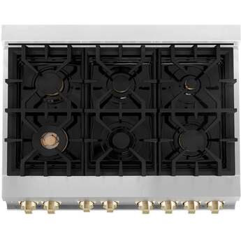 Z Line ZLINE Autograph Edition Series 36 Inch Dual Fuel Natural Gas Freestanding Range, — thumbnail 10