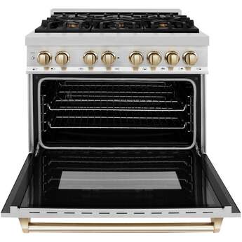 Z Line ZLINE Autograph Edition Series 36 Inch Dual Fuel Natural Gas Freestanding Range, — thumbnail 13