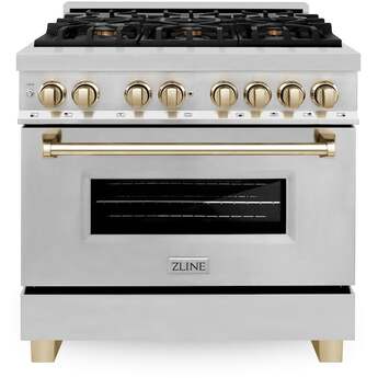 Z Line ZLINE Autograph Edition Series 36 Inch Dual Fuel Natural Gas Freestanding Range, — thumbnail 28