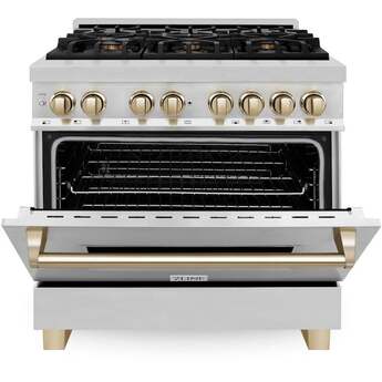 Z Line ZLINE Autograph Edition Series 36 Inch Dual Fuel Natural Gas Freestanding Range, — thumbnail 38