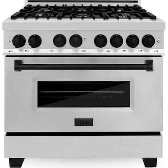 Z Line ZLINE Autograph Edition Series 36 Inch Dual Fuel Natural Gas Freestanding Range,