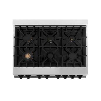 Z Line ZLINE Autograph Edition Series 36 Inch Dual Fuel Natural Gas Freestanding Range, — thumbnail 16
