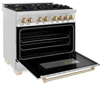 Z Line ZLINE Autograph Edition Series 36 Inch Dual Fuel Natural Gas Freestanding Range, — thumbnail 7
