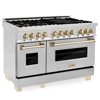 Z Line ZLINE 48 Inch Dual Fuel Natural Gas Freestanding Range, in Stainless Steel