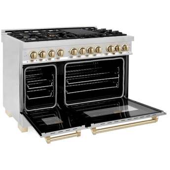 Z Line ZLINE 48 Inch Dual Fuel Natural Gas Freestanding Range, in Stainless Steel — thumbnail 10
