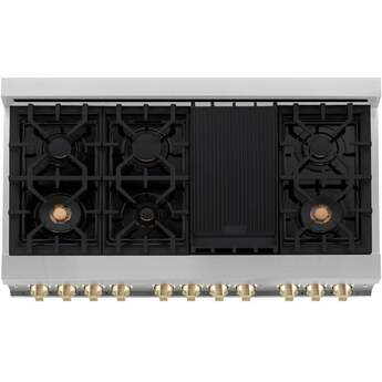 Z Line ZLINE 48 Inch Dual Fuel Natural Gas Freestanding Range, in Stainless Steel — thumbnail 2