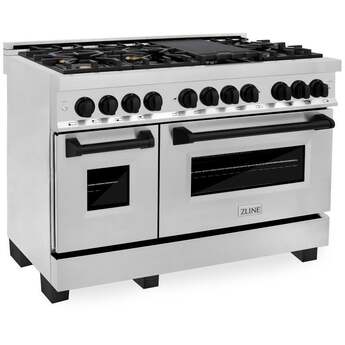 Z Line ZLINE Autograph Edition Series 48 Inch Dual Fuel Natural Gas Freestanding Range, — thumbnail 2