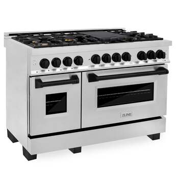 Z Line ZLINE Autograph Edition Series 48 Inch Dual Fuel Natural Gas Freestanding Range, — thumbnail 7