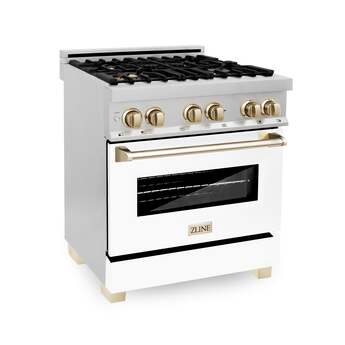 Z Line ZLINE RAZWM30G Autograph Edition Series 30 Inch Natural Gas, Dual Fuel Freestand